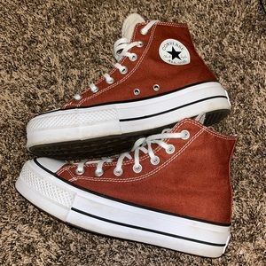 Womans size 7.5 burgundy converse